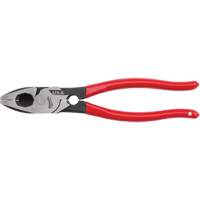Lineman's Dipped Grip Pliers with Thread Cleaner Action Paper