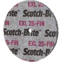 Meule homog&egrave;ne Scotch-Brite EXL, 3" x 1/2", Arbre de 1/4" Action Paper