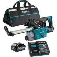 Marteau rotatif sans fil avec moteur sans balai XGT SDS-Plus avec accessoire daspiration des poussi&egrave;res DX10, 40 V, 1-3/16", 3 lb-pi, 0-840 tr/min Action Paper
