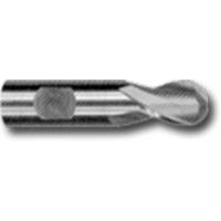 Weldon Shank Ball End Slot Drill Bit, 3/32" Dia., 1-7/8" L, 1/4" Shank, High Speed Cobalt Action Paper