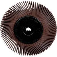 Brosses radiales bristle pour meuleuses d'&eacute;tabli, Grain 36X, 6" dia. Action Paper