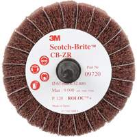Disque combin&eacute; Scotch-Brite, 2-1/2" dia., Grain 120, Oxyde d'aluminium Action Paper
