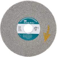 Scotch-Brite EXL Deburring Wheels, 6" x 1", 1" Arbor, Aluminum Oxide Action Paper