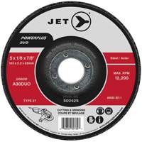 Powerplus DUO Cutting/Grinding Wheel, 4-1/2" x 1/8", 7/8" Arbor, Type 27, A30DUO Grit Action Paper