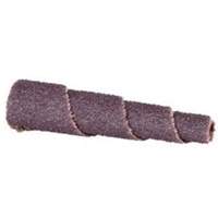 ALO Spiral Cartridge Roll, 100 Grit, 5/8" Dia., Aluminum Oxide, 1-1/2" L, 1/8" Arbor Action Paper