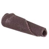 ALO Spiral Cartridge Roll, 100 Grit, 3/16" Dia., Aluminum Oxide, 1" L, 1/8" Arbor Action Paper