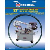 General Purpose Band Saw Blade, Bi-Metal, 93" L x 3/4" W x 0.032" Thick, 6-10 TPI Action Paper