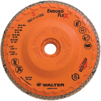Disque &agrave; lamelles Enduro-Flex, 4-1/2" x 5/8"-11, Type 27, Grain 120, Alumine de zirconium Action Paper