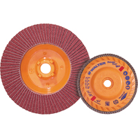 Enduro-Flex Stainless Flap Disc, 4-1/2" x 5/8"-11, Type 27, 40 Grit, Zirconia Alumina Action Paper