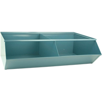 Bacs sectionnels superposables, Cap. 100 lb, 37" la x 24" p x 11" h, Bleu Action Paper
