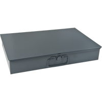 Compartment Steel Scoop Boxes , 18.34" W x 12.16" D x 3.16" H, 6 Horizontal Compartments Action Paper