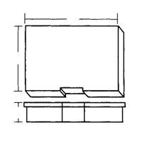 Compartment Case, Plastic, 15-1/2" W x 11-3/4" D x 2-1/2" H, Grey Action Paper