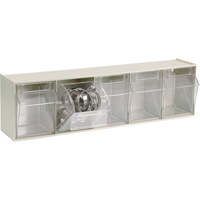 Syst&egrave;me de casiers modulaires Tip-Out, 23-5/8" la x 5-1/4" p x 6-1/2" h, 5 tiroirs Action Paper