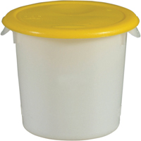 Contenants ronds, 7-4/5" ha x 8-1/2" p, Capacit&eacute; de 3,79 L, Blanc Action Paper