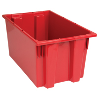 Stack & Nest Totes, 9" x 18" x 11", Red Action Paper