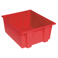 Stack & Nest Totes, 8" x 19.5" x 13.5", Red Action Paper