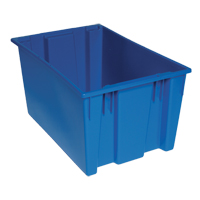 Contenants Stack & Nest, 15" x 29,5" x 19,5", Bleu Action Paper