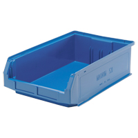 Giant Stacking Containers, 12.375" W x 19.75" D x 5.875" H, Blue Action Paper