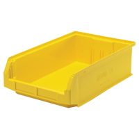 Giant Stacking Containers, 12.375" W x 19.75" D x 5.875" H, Yellow Action Paper