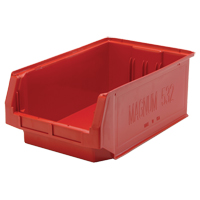 Giant Stacking Containers, 12.375" W x 19.75" D x 7.875" H, Red Action Paper