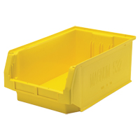 Giant Stacking Containers, 12.375" W x 19.75" D x 7.875" H, Yellow Action Paper