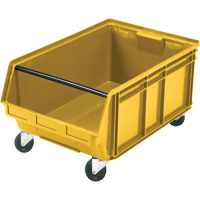 Bac g&eacute;ant empilable et mobile, 11-7/8" ha x 18-3/8" la x 29" p, Capacit&eacute; de 150 lb, Jaune Action Paper