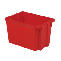 Contenants Stack-N-Nest Polylewton, 12,1" x 19,4" x 12,9", Rouge Action Paper