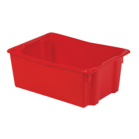 Contenants Stack-N-Nest Polylewton, 10,5" x 26,1" x 18,7", Rouge Action Paper