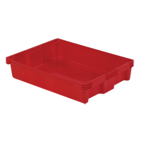 Contenants Stack-N-Nest Polylewton, 6,1" x 29,6" x 22,4", Rouge Action Paper