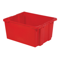 Contenants Stack-N-Nest Polylewton, 15,1" x 30,1" x 24", Rouge Action Paper