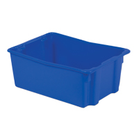 Contenants Stack-N-Nest Polylewton, 10,5" x 26,1" x 18,7", Bleu Action Paper