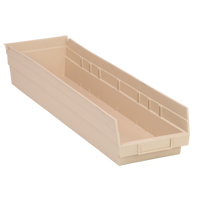Bac pour &eacute;tag&egrave;re &eacute;conomique, 6-5/8" la, 4" h x 23-5/8" p, Ivoire Action Paper