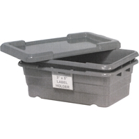 Cross Stack Bins, 16" W x 25.125" D x 8.5" H, Grey Action Paper