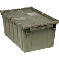 Box Transfer with Lid, 12.5" x 16.5625" x 27.3125", Grey Action Paper