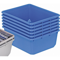 Contenants emboîtables QuanTub, 19" la x 24,5" p x 9,5" h, Bleu Action Paper