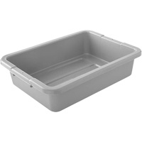 Bus/Utility Boxes - Grey, 5" H x 15" D x 20" L, Plastic, Grey Action Paper
