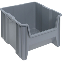 Giant Stacking Containers, 16.5" W x 17.5" D x 12.5" H, Grey Action Paper