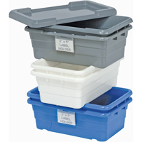 Cross Stack Bins, 16" W x 25.125" D x 8.5" H, White Action Paper