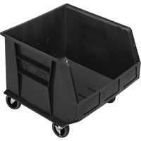 Bac mobile, 14" ha x 16-1/2" la x 18" p, Capacit&eacute; de 75 lb, Noir Action Paper