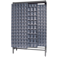 Syst&egrave;me de stockage &agrave; glissi&egrave;re &agrave; bacs basculants autonome, 48" la x 18" p x 77" h, 303 tiroirs Action Paper