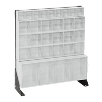 Tip-Out Bins Stand, 23-5/8" W x 8" D x 28" H, 31 Drawers Action Paper