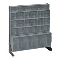 Tip-Out Bins Stand, 23-5/8" W x 8" D x 28" H, 31 Drawers Action Paper