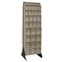 Tip-Out Bins Stand, 23-5/8" W x 16" D x 75" H, 72 Drawers Action Paper