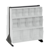 Tip-Out Bins Stand, 23-5/8" W x 16" D x 28" H, 24 Drawers Action Paper