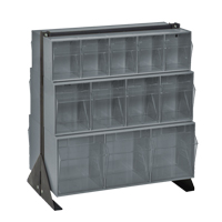 Tip-Out Bins Stand, 23-5/8" W x 16" D x 28" H, 24 Drawers Action Paper