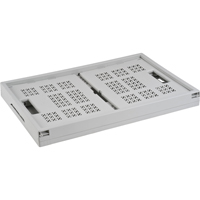 Collapsible Container, 21" L x 14" W x 10.5" H, Grey Action Paper