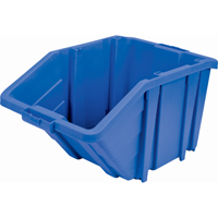 Jumbo Plastic Bin, 15-1/2" W x 13" H x 25" D, Blue, 200 lbs. Capacity Action Paper