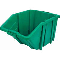 Jumbo Plastic Bin, 15-1/2" W x 13" H x 25" D, Green, 200 lbs. Capacity Action Paper