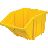 Bac g&eacute;ant en plastique, 15-1/2" la x 13" H x 25" p, Jaune, Capacit&eacute; 200 lb Action Paper