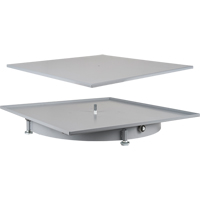 Heavy-Duty Industrial Carousel Drawer Cabinets, Steel, 27-1/2" W x 27-1/2" D x 4" H, Grey Action Paper